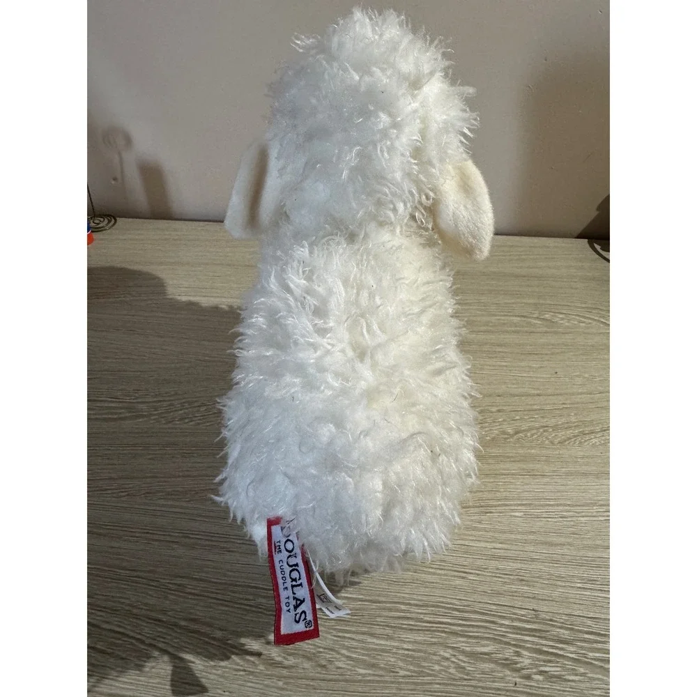 Douglas The Cuddle Toy White Lamb Sheep Plush Stuffed Animal 10 Inch Sherpa Soft